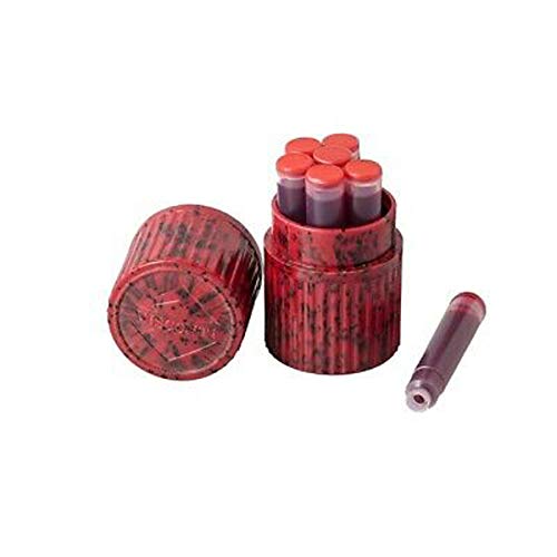 Visconti Refills Pack of 7 Red Fountain Pen Cartridge - V-A5203