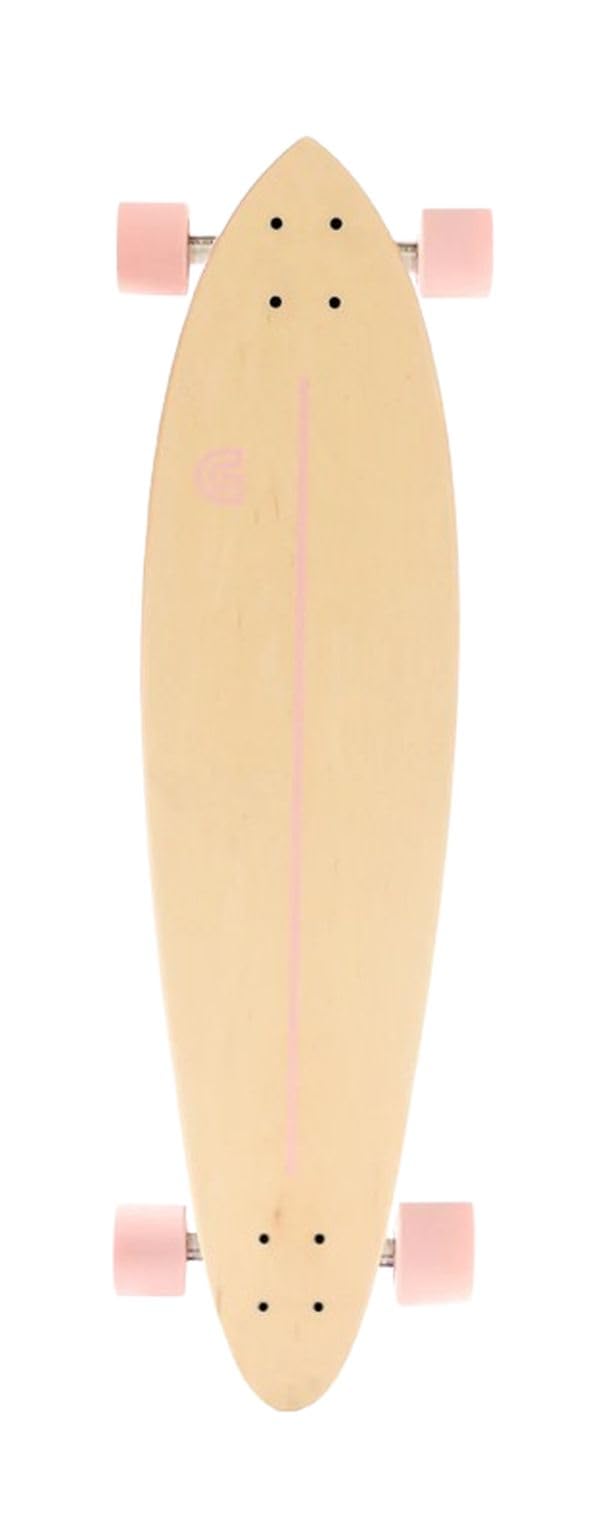 Goldcoast Skateboards Pintail Complete Longboard Skateboard (Classic Pink, 37.75