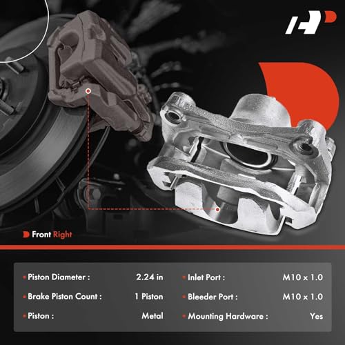 A-Premium Front Right Passenger Disc Brake Caliper with Bracket by A-Premium - Used condition - Image 2