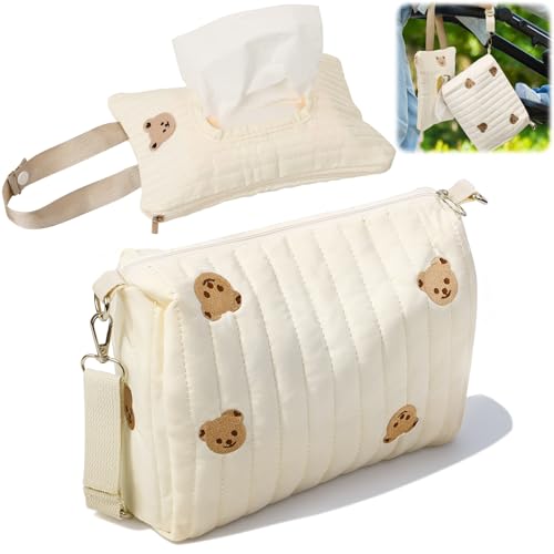 Yaunming Bärenprint Windeltasche, Baby Wickeltaschen,...