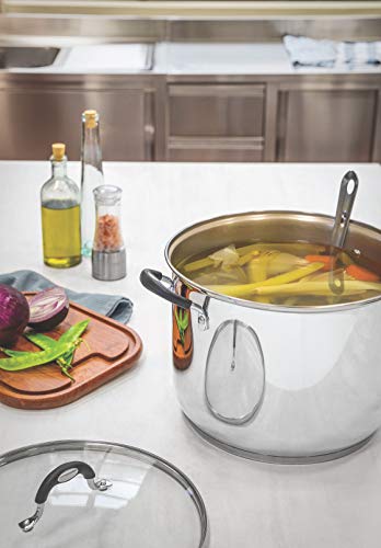 30cm Tramontina Stainless Steel Stock Pot - 15.2L Capacity - Image 3