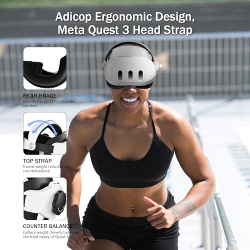 Adicop Head Strap, Compatible with Meta Quest 3S/Quest 3, Enhance Immersion and Comfort, Reduce Facial Stress, VR Accessories, Replacement for Elite Strap - Image 6