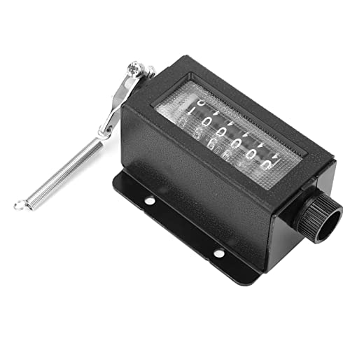 Drehzähler Mechanisch D94-S 0-999999 6-stelliger rücksetzbarer Manueller Hubzähler für Stanzzähler, Zähler Mechanisch, D94-S