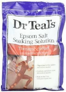 Dr Teal's Pure Epsom Salt Soaking Solution Rosemary and Mint 3 lbs(Pack of 3)