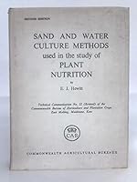 Sand and Water Culture Methods Used in the Study of Plant Nutrition 0851981763 Book Cover