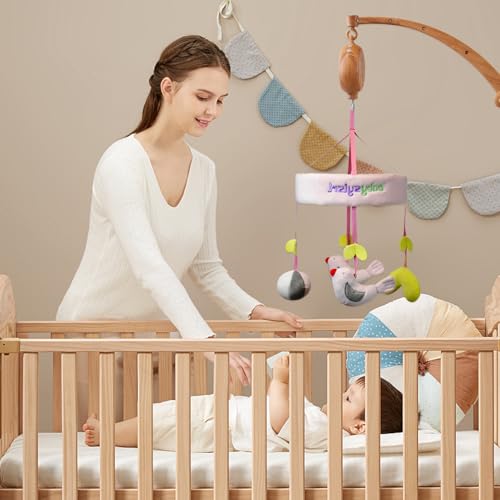 Support de fixation pour mobile bébé anti chute en bois