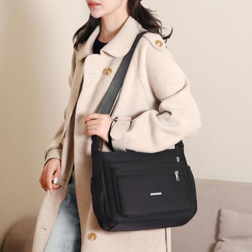 YANAIER Crossbody Bags for Women Multi Pockets AntiTheft Shoulder Bag Black by YANAIER - Used condition - Image 6