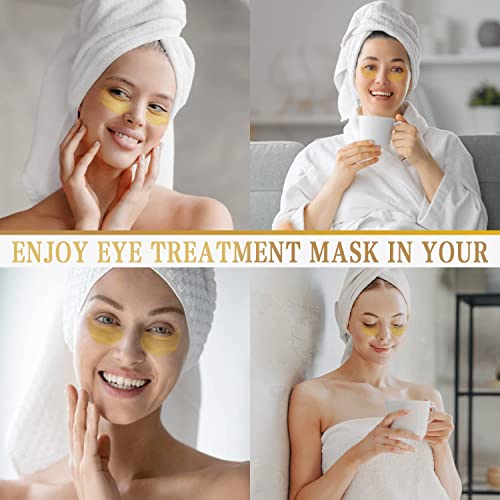 Danvisit 60 Pcs Under Eye Patches Wrinkle Treatment For Women, 24K Gold Eye Mask For Removing Dark Circles And Puffiness #TOP6