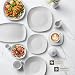 tectake® Geschirrset 12 Personen, Porzellan Geschirr Set 100tlg, u.a. 12x Dinner Teller Set, 12x Dessertteller, 12x tiefe Teller, 12x Tasse, 12x Müslischale, Salatschüssel, Milchkännchen, Zuckerdose