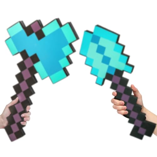 Dpucle Lot de 2 jouets hache et pelle, jouets en mousse pour jeu de rôle, armes, Halloween pour les fans de jeux vidéo