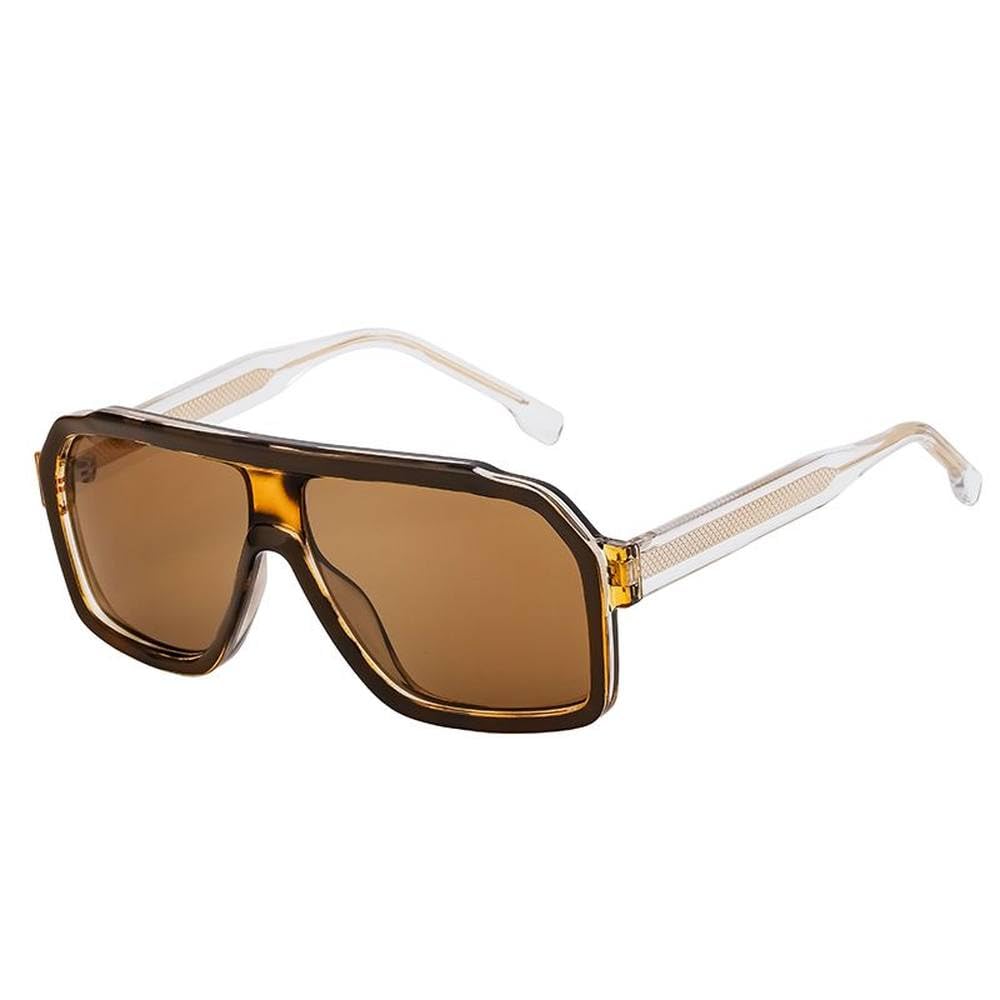 Gafas de Sol de Gran tamaño para Hombres y Mujeres, Gafas de Lujo a la con Montura Grande, Gafas de Sol Vintage a la para Conducir al Aire Libre UV400
