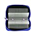 Memory Card Case - Carrying Case Suitable for Micro SD, Mini SD and 4X CF, Card Holder Bag Wallet for Media Storage Organization (Blue)