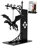 Dragonglow Hanging Purple Dragon Bookend Light 2027 New Magical Floating