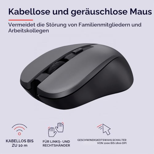 Trust Trezo Französisches Layout (AZERTY) Tastatur Maus Set Kabellos – Ansicht 6