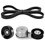 Lazenta Engine Serpentine Drive Belt Tensioner Idler Pulley Kit,Compatible with Ford Mustang 2005 2006 2007 2008 2009 2010 4.0L V6