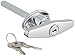 Prime-Line GD 52122 Door T-Handle Lock, Keyed, Diecast Zinc, Chrome Plated (Single Pack)