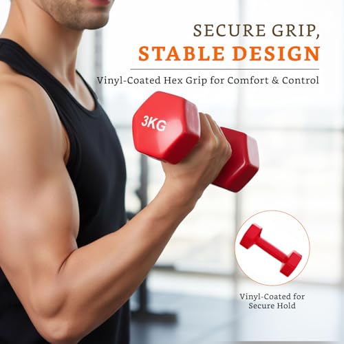 Image of Amazon Brand - Solimo Vinyl Dumbbell