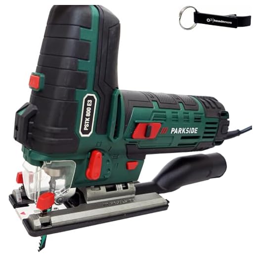 HEADNMORE® Bundle - PARKSIDE® Pendelhubstichsäge PSTK 800 + HEADNMORE® Schlüsselanhänger
