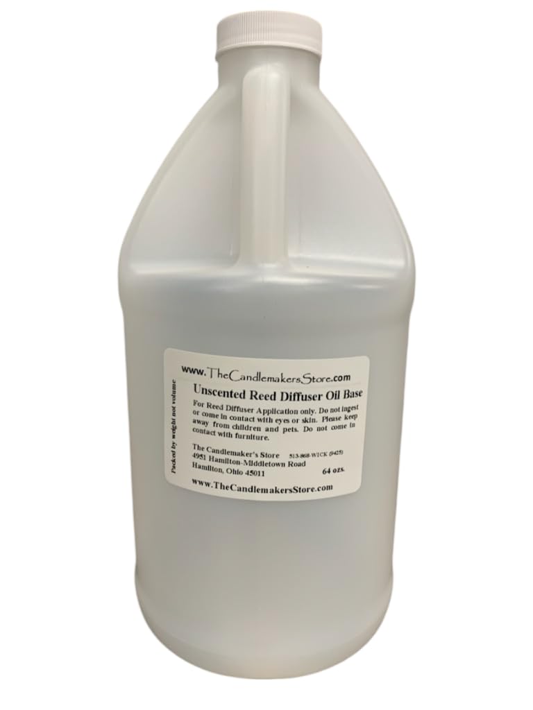 Reed Diffuser Base UnScented (64 oz Bottle) transforms Fragrance and Essential Oils into Reed Diffuser Oils.
