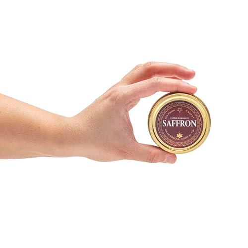 Usa Foods Market's Premium-Quality Saffron Threads | 100% Natural, Authentic, Pure | Saffron Spice & Seasoning | 1 Gram Tin Of Saffron Strands | Officially-Certified Non-Gmo, Vegan, Halal, & Kosher #TOP4
