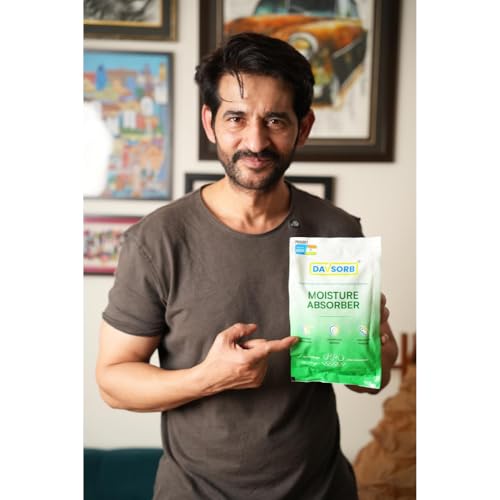 Image of DAVSORB Moisture Absorber-Prevent Fungus, Dampness & Musty Odour - (Approx 5 gm x 40 Packets), White Color