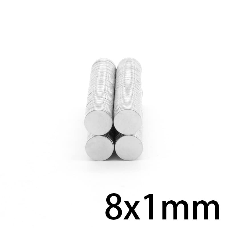50/100/200/500/1000PCS 8x1 mm Round Magnetic Permanent Rare Earth Neodymium Disc 8x1mm 8 * 1 mm Magnet(200PCS)