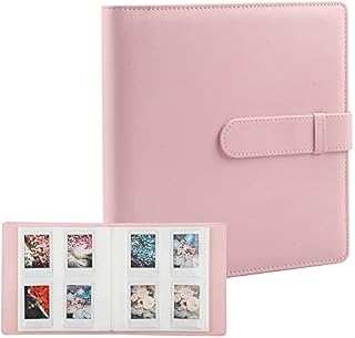 256 Pockets Photo Album for Fujifilm Instax Mini LiPlay 11 90 70 50S 26 25 9 8+ 8 7S Instant Camera/Mini Link SP-1 Printer, Polaroid Snap SnapTouch PIC-300 Z2300 Mint Zip Instant Camera Printer (Pink)