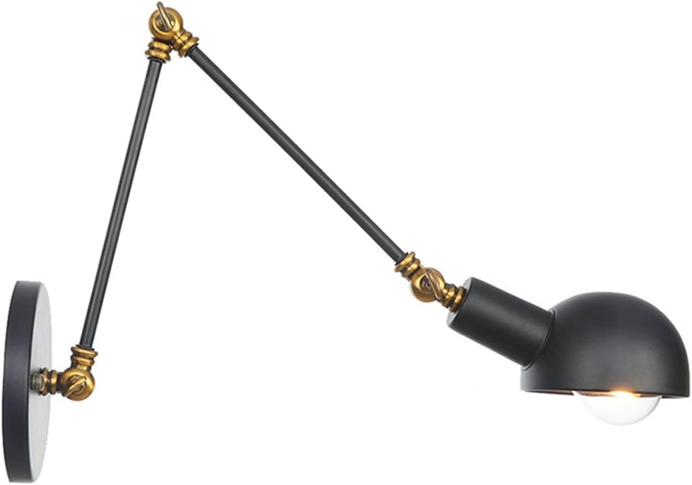 Wall lights Swing Arm Wall Lamp Reading Bedside Walking Stick Lamp Expandable Wall Lamp(Hortel�,20cm)