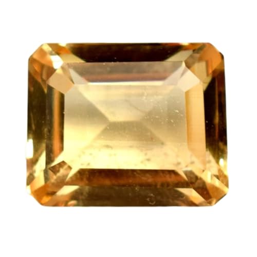 Citrine naturelle rectangulaire taillée à facettes, gemme de haute clarté GH_NAT_08024