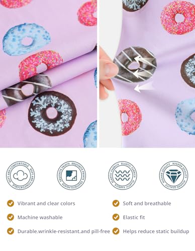 Image of Scrub Caps for Women with Buttons, Classic Surgical Caps | Double-Sided Printed, Adjustable,Long Hours, Sweatbands, Fabric Help Reduce Static Buildup