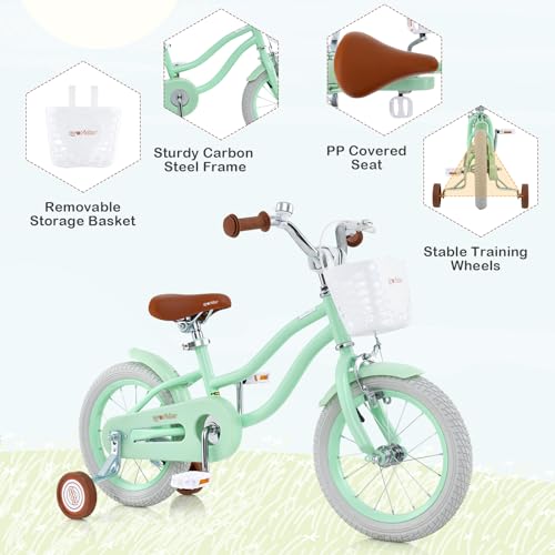 Image of BABY JOY Kids Bike, 12 14 16 18 20 Inch Boys Girls Bike w /Removable Basket
