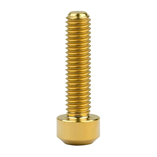 Image of Titanium Torx Square Head M6 x 10 15 20 25 30 35 40 45 50 60 65 70 80mm Screw Pack of 5 (Gold, M6x25mm)