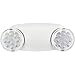 Global Industrial 2 Head LED Emergency Light Adjustable Optics Ni-Cad Battery Backup