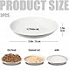 Pavlleen 3 Stück Katzennapf Keramik, mit Rutschfestem Gummiboden,Flacher breiter Futter- und Wassernapf für Kätzchen, Anti Whisker Fatigue Katzengeschirr Set, für Katzen und Kleintiere