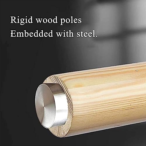 Barre de ballet murale en bois massif réglable blanche 1m