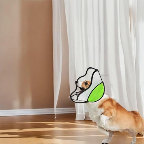 YUEMING Halskrause Hund Leckschutz, Weich Schutzhalsband Verstellbar Genesungshalsband, Elisabethanischer Halskrause für Haustier Nach Operationen Wunden Vorbeugung von Biss Leckwunden