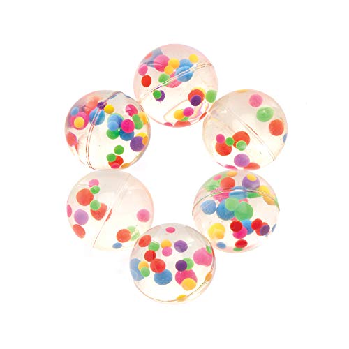 Baker Ross AW5332 Flummis met regenboogpunten (8 stuks) rubberen ballen voor kinderen met regenboogpunten. Flummis voor… - Image 5