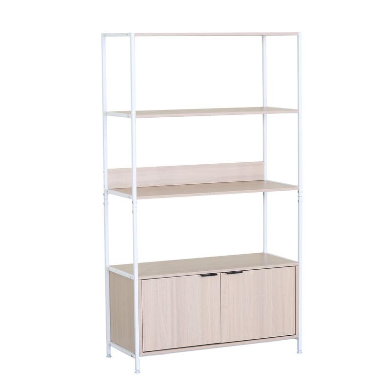 Scaffale con ante, 83 x 35 x 146 cm, organizer multiuso
