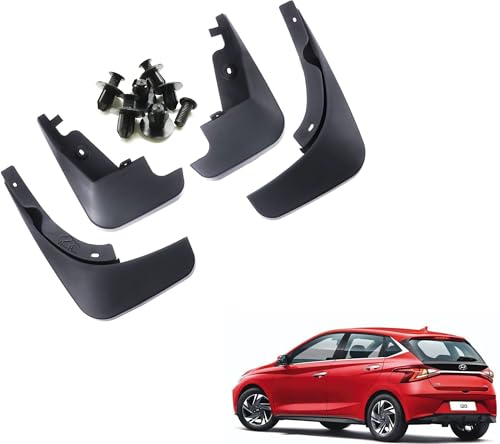 Image of WolkomHome Mud Flap Compatible with New i20 2020 - Durable Splash Guards for Car Exterior Protection