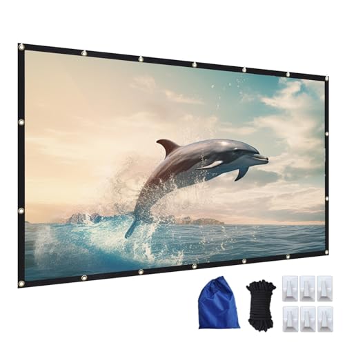Pantalla de proyección portátil 250in 16:9 HD plegable