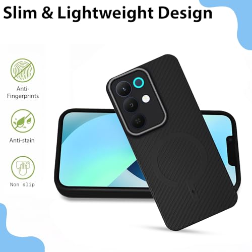 Image of LIRAMARK Rugged Carbon Fibre TPU Armor Silicone Back Cover Case for Realme Narzo 90X 5G / Realme C85 5G / Realme 15X 5G