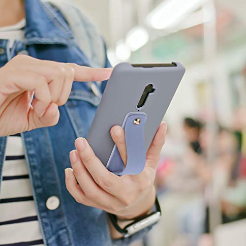 Image of Weewooday 6 Pieces Phone Grip Holder Cell Phone Grip Strap Telescopic Finger Strap Stand Universal Finger Kickstand for Most Smartphones(Eye-catching Colors,Classic)