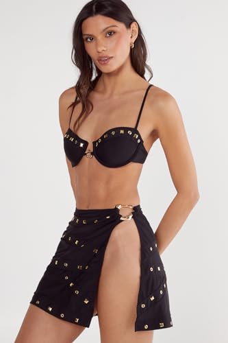 Ring Studded Underwire 3pc Bikini Set2