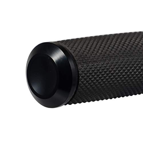 PBYMT Black 1" 25mm Hand Grips Handlebar Handgrips Compatible for Harley Honda Yamaha Suzuki Kawasaki