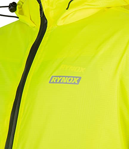 Image of Rynox H2GO rain liner over armored riding jacket (4XL,Please read guidelines for sizing in description)