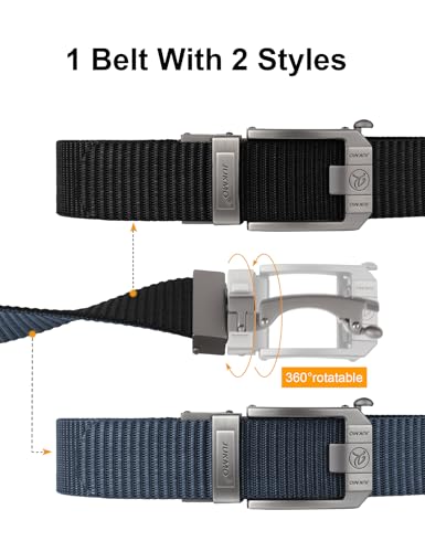 JUKMO 2-in-1 Reversible Ratchet Belt