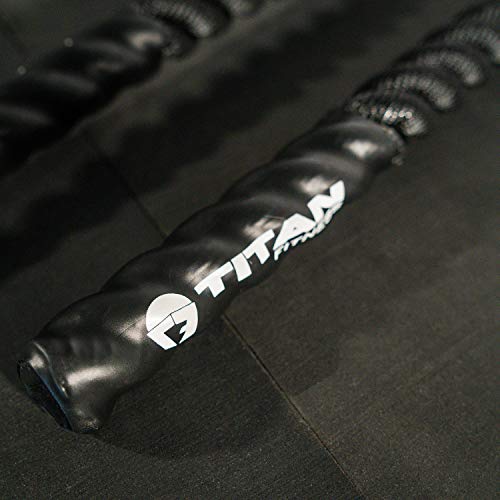 Titan Fitness Battle Rope 30 Ft. Length 1.5 In. Diameter Conditioning For Hiit Workouts #TOP4