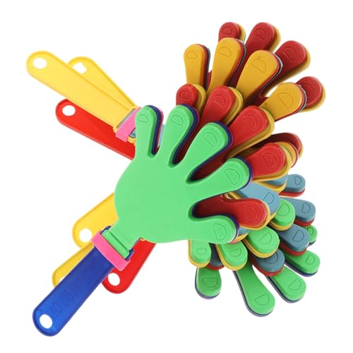 LIFKOME Aplaudidores Plásticos Pequeños Multicolor Ruido Fuerte Juguetes De Mano Aplaudiendo Para Fiestas Infantiles Eventos Deportivos Pack 8 Piezas
