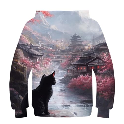 Sweat à Capuche Cherry Blossom Enfant Pull Original 3D Fille Garçon - 3
