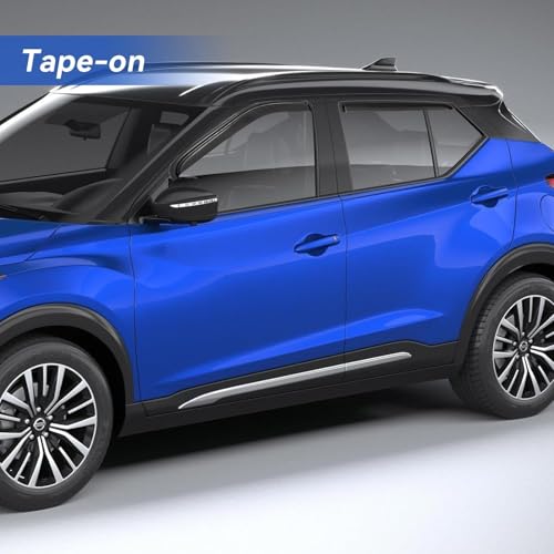 Image of Window Visors Rain Guards for 2018 2019 2020 2021 2022 2023 2024 Nissan Kicks, Out-Channel Window Vent Wind Deflectors Visors Shades for 18-24 Kicks